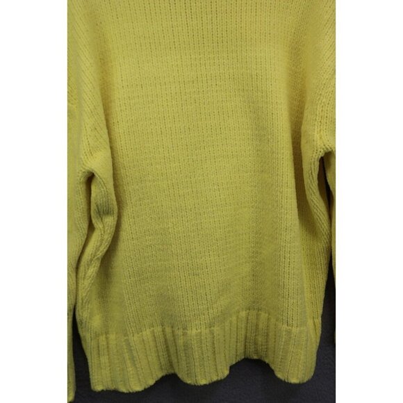 Philosophy Long Sleeve Mock Neck Yellow Sweater-Size Large-Very Soft - Picture 9 of 10